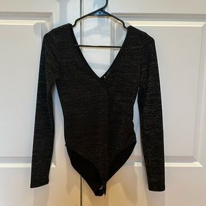 Black Sparkly Bodysuit | Size M